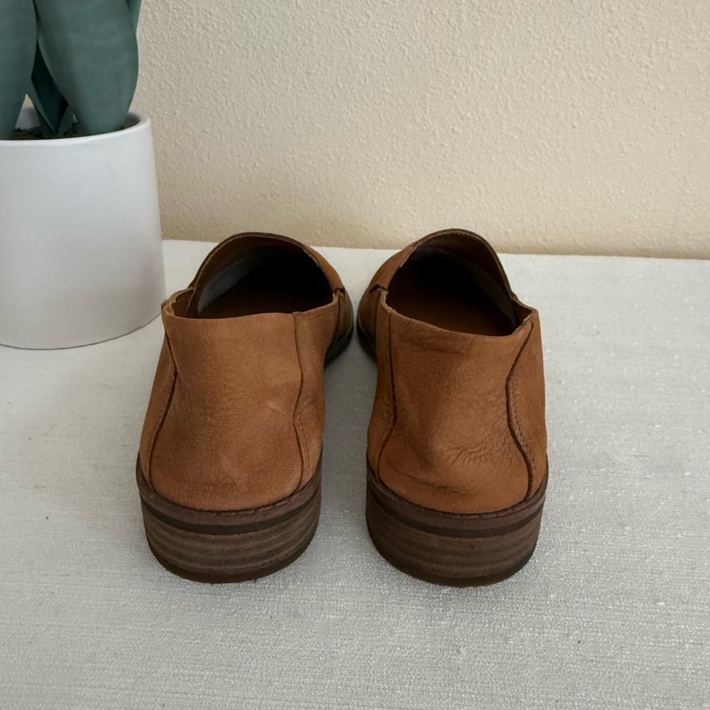 Lucky Brand Harping Brown Tan Nubuck Two Way Casual Flats - Picture 11 of 13